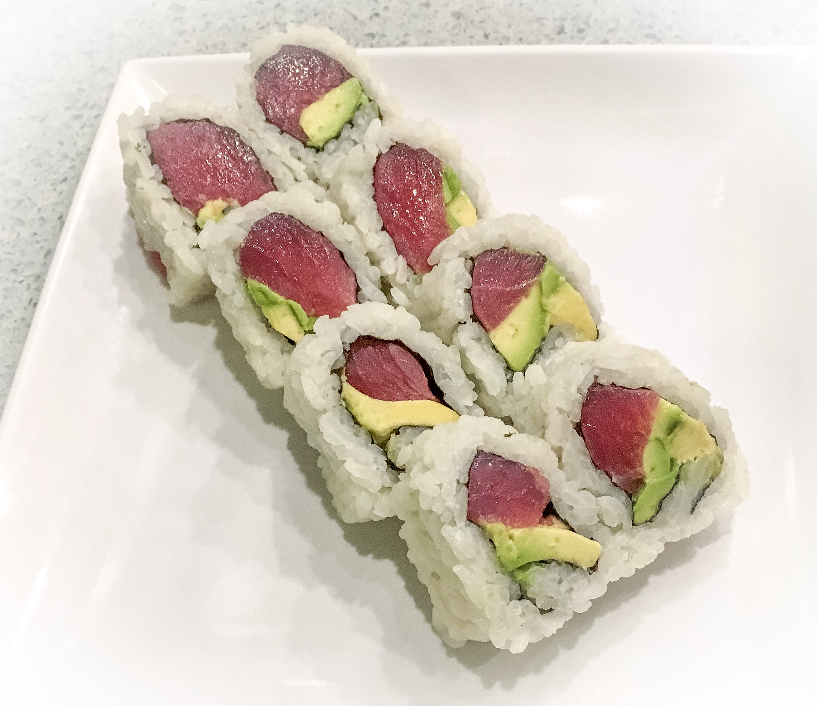 Order Tuna Avocado Roll food online from Rollstop Sushi store, San Pedro on bringmethat.com