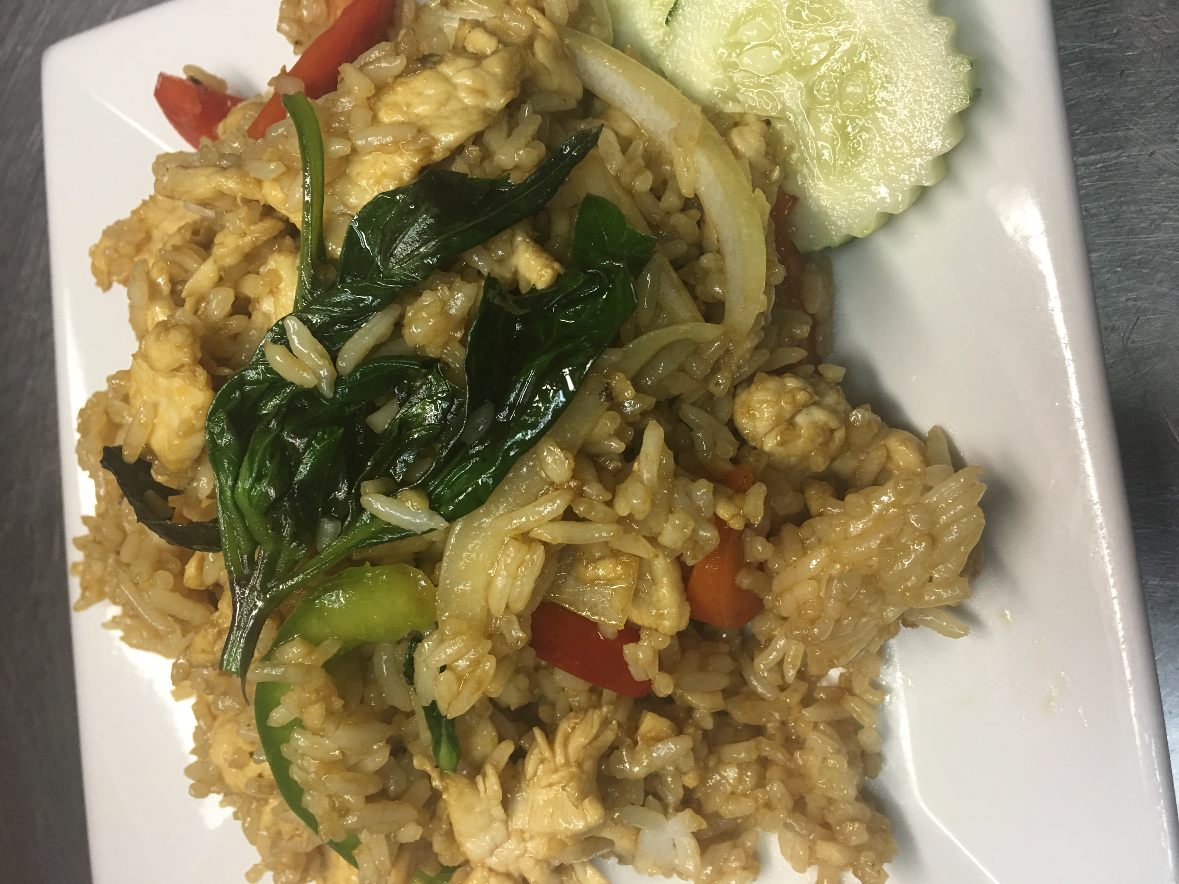 Order R2. Spicy Fried Rice food online from Thai Top Ten store, Richmond on bringmethat.com