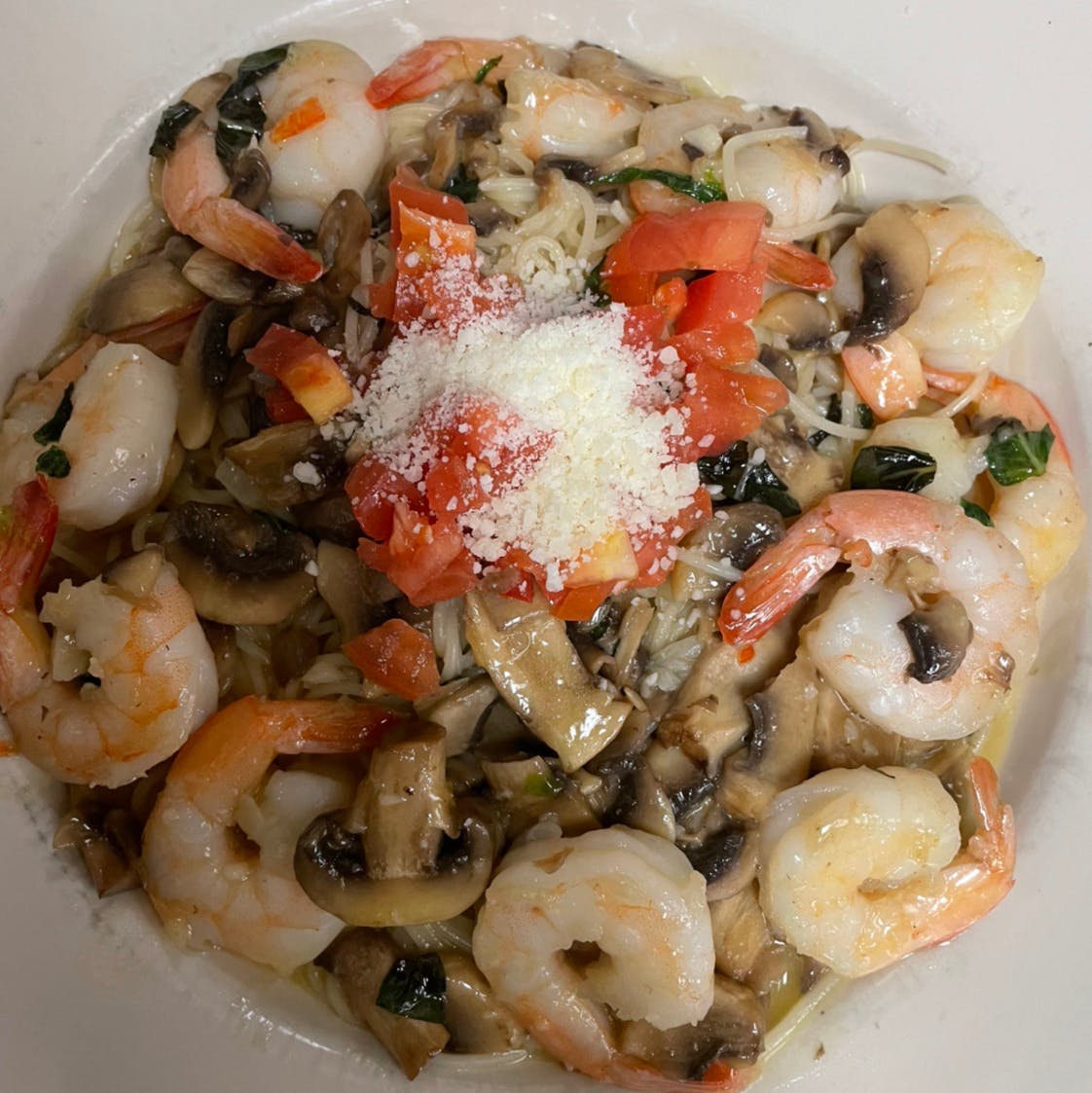 Order Shrimp Scampi - Platter food online from Casa Nostra Italian Cuisine store, Greeneville on bringmethat.com