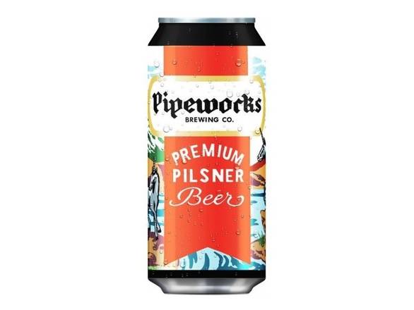 Order Pipeworks Premium Pilsner - 4x 16oz Cans food online from Sky Liquors store, Chicago on bringmethat.com