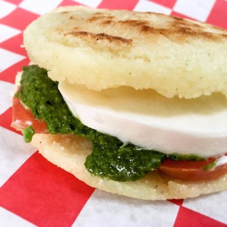 Order Arepa Caprese food online from Pabellon store, Pittsburgh on bringmethat.com