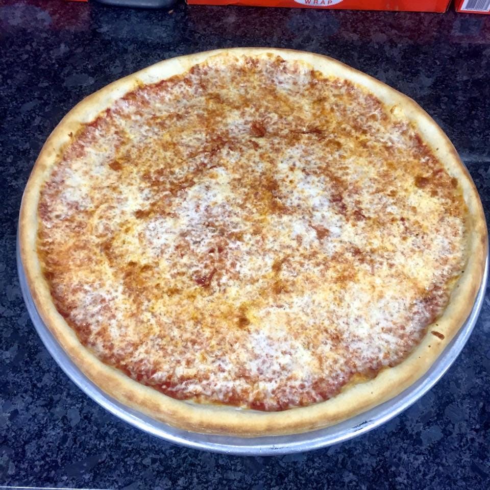 Order Cheese Pizza - Medium 14" (6 Slices) food online from Queens Pizza store, Newark on bringmethat.com