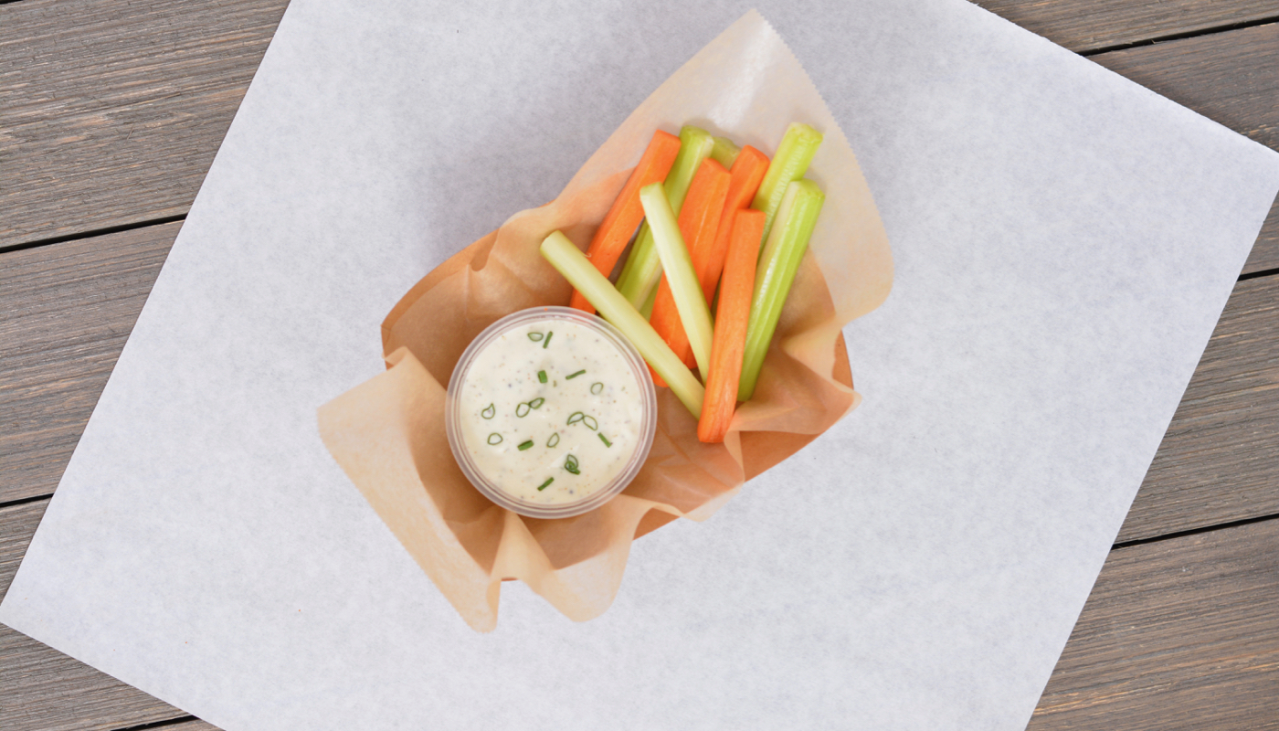 Order Carrot and Celery Sticks with Buttermilk Ranch food online from Wildcard Wings store, Los Angeles on bringmethat.com