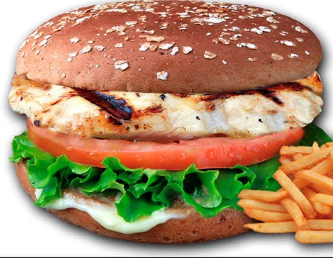 Order Char-broiled Chicken Breast Sandwich food online from Jim's Burgers store, Long Beach on bringmethat.com