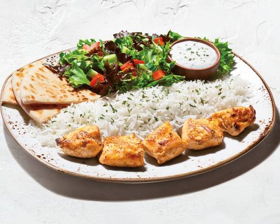 Order Chicken Kabob Plate food online from Gen Grill store, Irvine on bringmethat.com