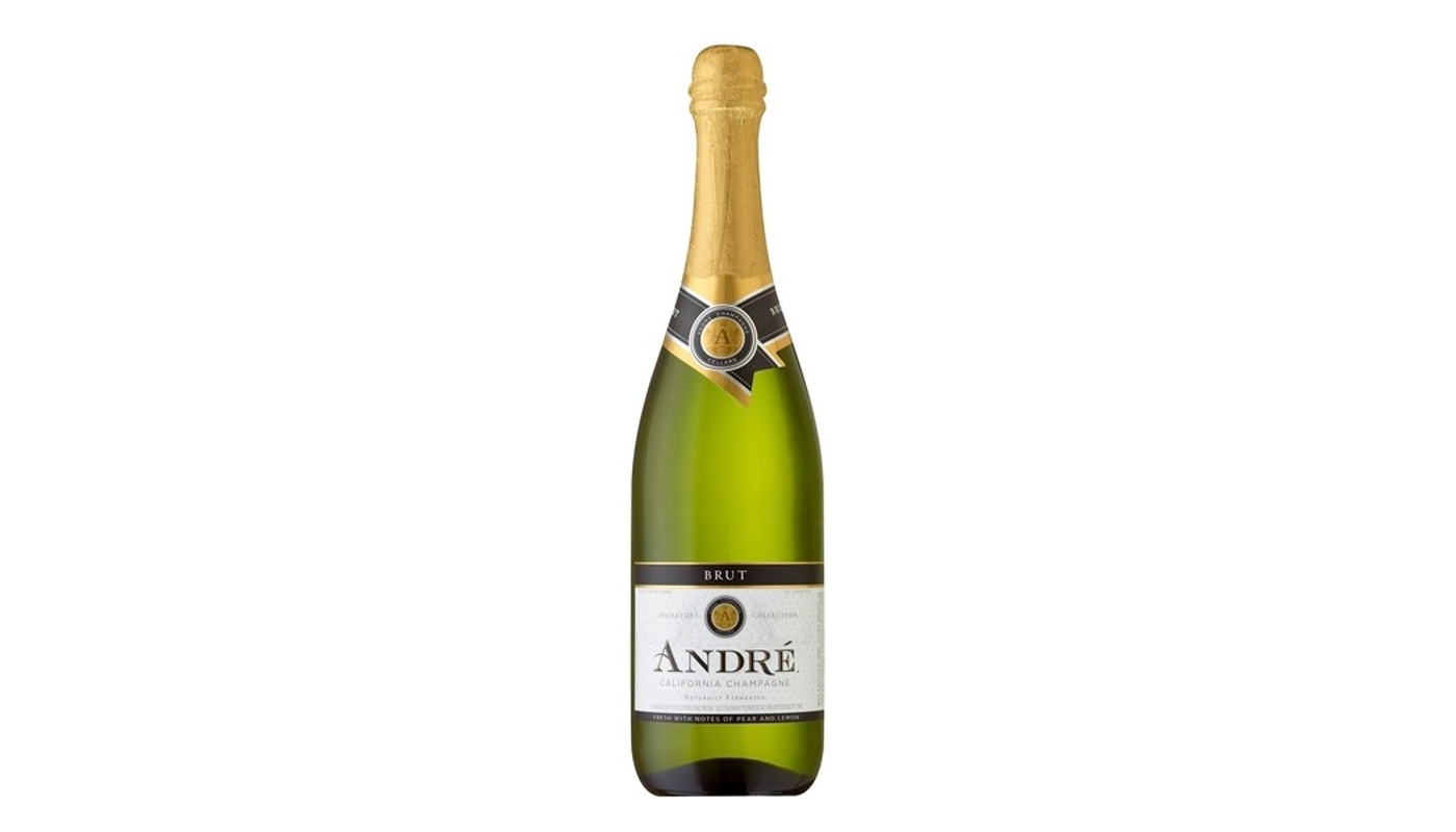 Order Andre Brut Champagne Blend Sparkling Wine 750mL food online from Village Liquor store, Lancaster on bringmethat.com