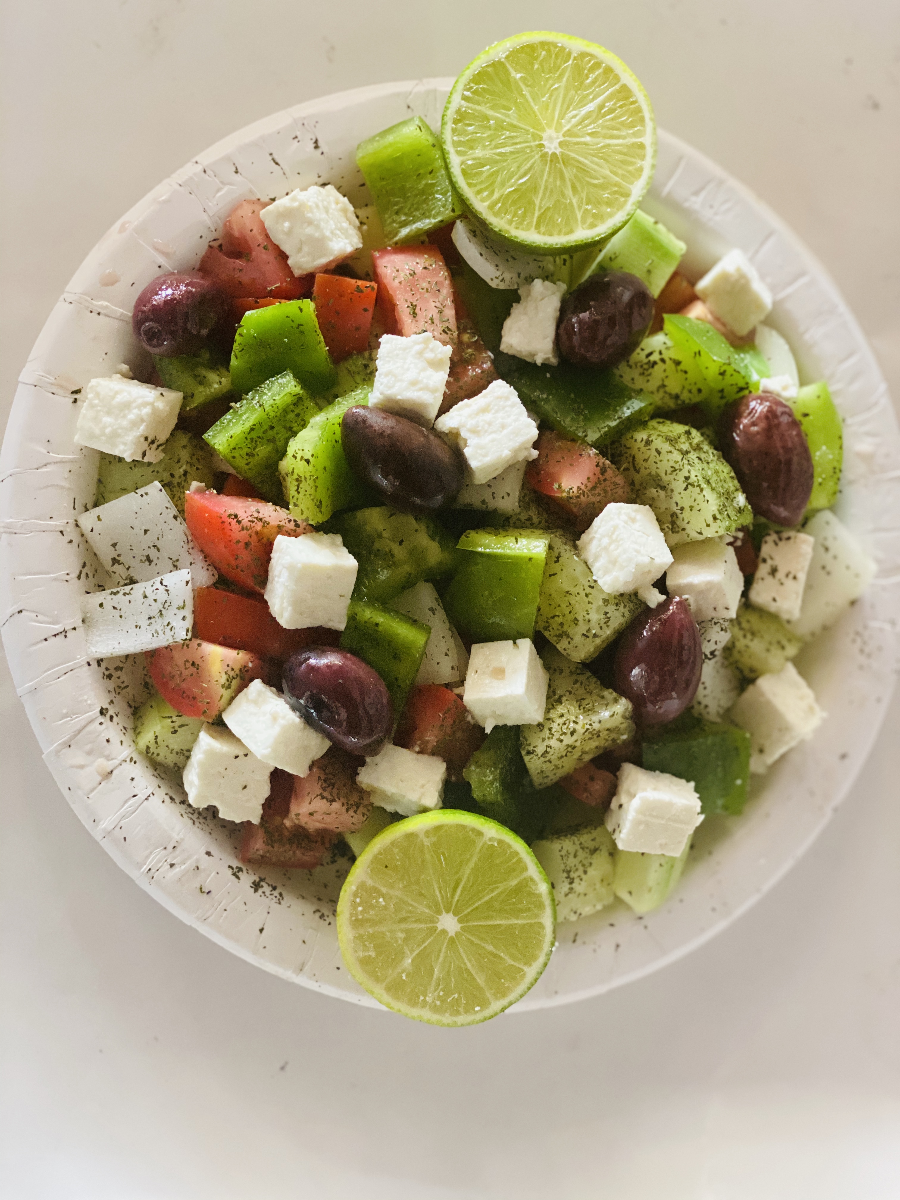 Order Greek salad food online from Isfahan Kabob store, San Jose on bringmethat.com