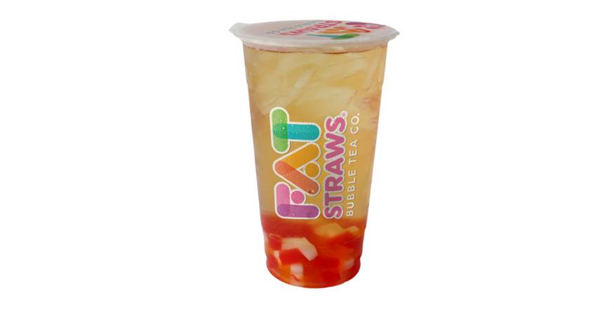 Order Lg White Peach-D food online from Fat Straws Bubble Tea store, Plano on bringmethat.com