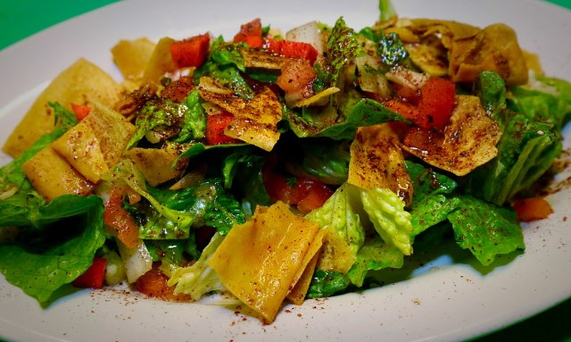 Order Signature Fattoush Salad food online from Dolce Wraps Mediterranean Grill store, Fairview Park on bringmethat.com
