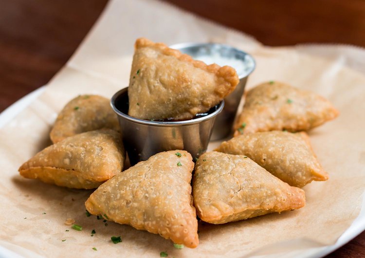 Order Potato Samosas food online from Dorrian's Red Hand store, Jersey City on bringmethat.com
