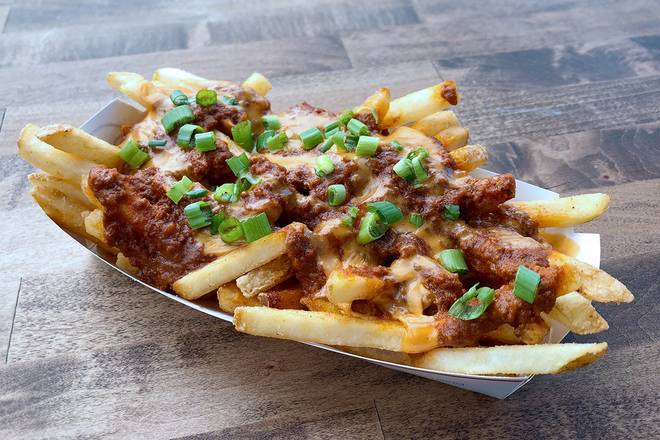 Order CHILI CHEESE FRIES food online from Dog Haus store, Los Angeles on bringmethat.com