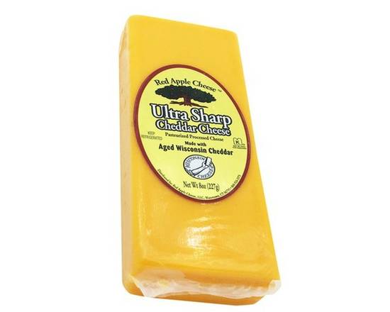 Order Red Apple Ultra Sharp Cheddar Cheese Block  food online from Bel Clift Market store, SF on bringmethat.com