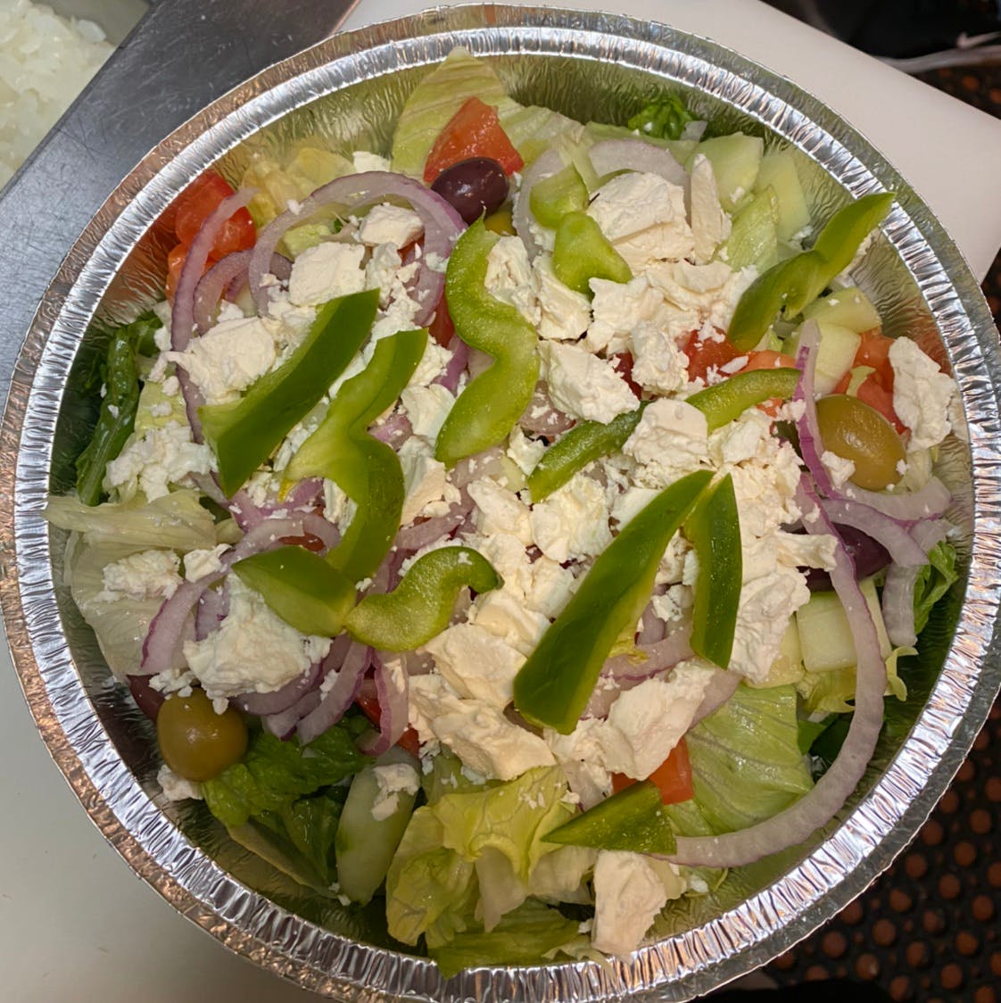 Order Greek Salad - Small food online from Michelangelo's Pizza store, East Brunswick on bringmethat.com