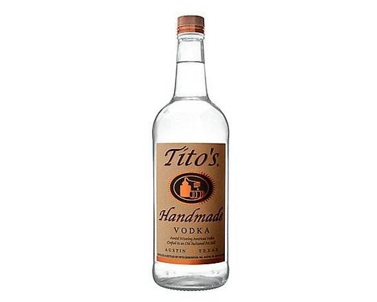 Order Tito's, 1L vodka (40.0% ABV) food online from Tenderloin Liquor store, San Francisco on bringmethat.com