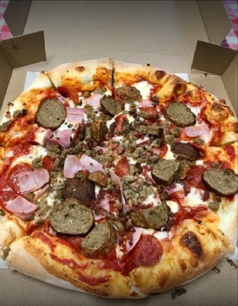 Order Meat Lover Pizza - Medium 12'' food online from La Piazza Pizza & Italian Restaurant store, Grasonville on bringmethat.com