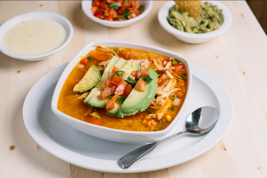 Order Sopa Azteca Soup food online from Tomatillos Authentic Mexican store, Worthington on bringmethat.com
