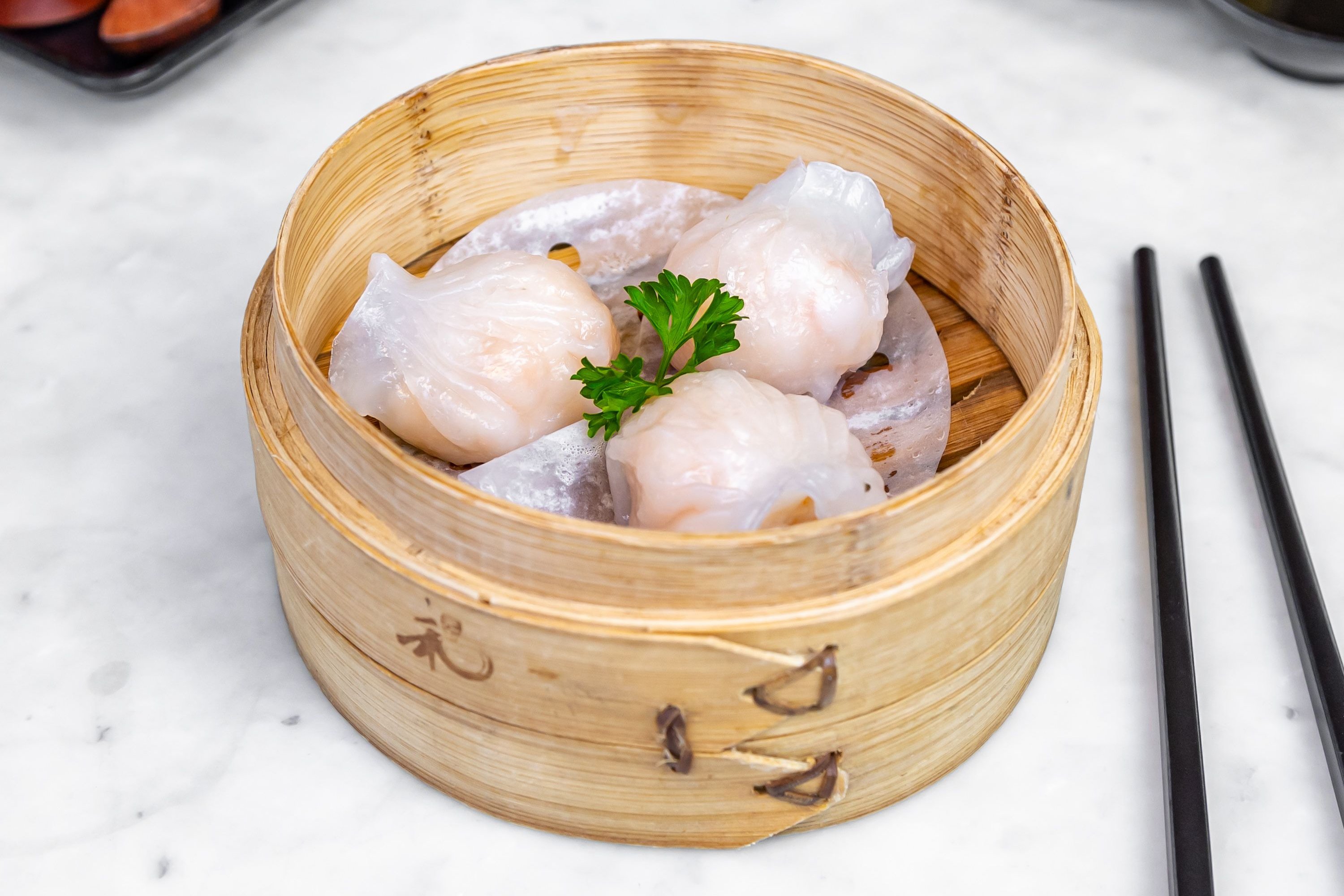 Order Ha Gow - Shrimp Crystal Dumpling food online from Iron Teapot Dim Sum store, Los Angeles on bringmethat.com