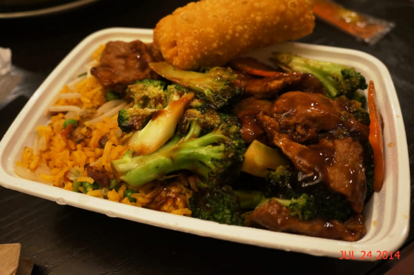 Order C8. Beef with Broccoli Combo Plate food online from Man Hing store, Fair Lawn on bringmethat.com