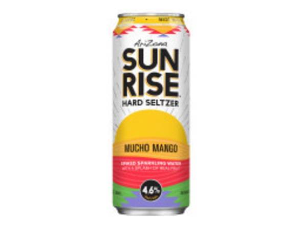 Order Arizona Sunrise Hard Seltzer Mucho Mango - 19.2oz Can food online from Roseville Liquors & Wines store, NEWARK on bringmethat.com