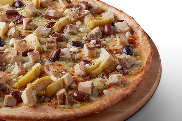 Order Creamy Pesto Chicken Pizza food online from Pizza Guys store, Galt on bringmethat.com