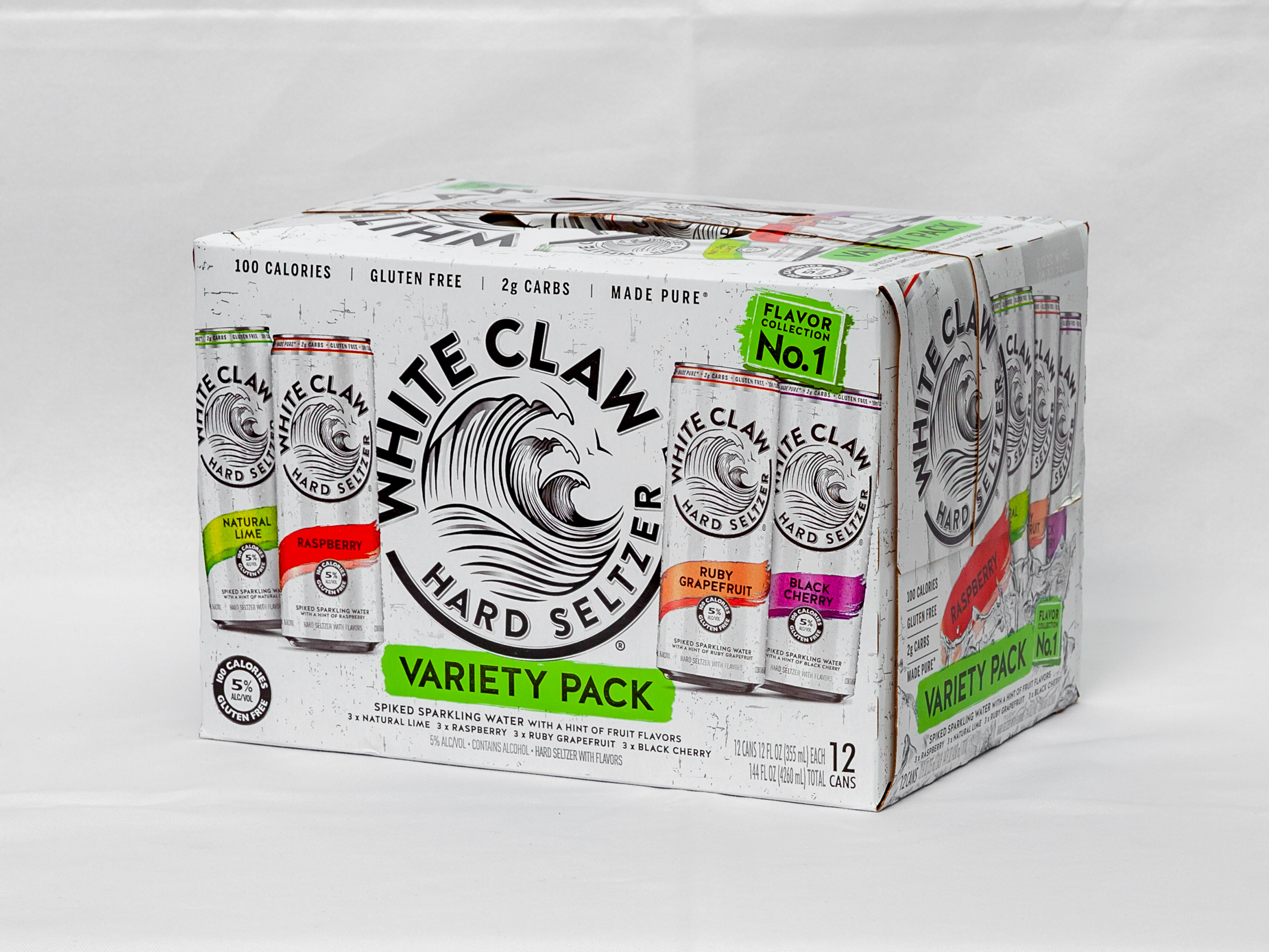 Order White Claw Hard Seltzer 12 Oz. 12 Pk. food online from Pm Food & Liquor store, Harvey on bringmethat.com