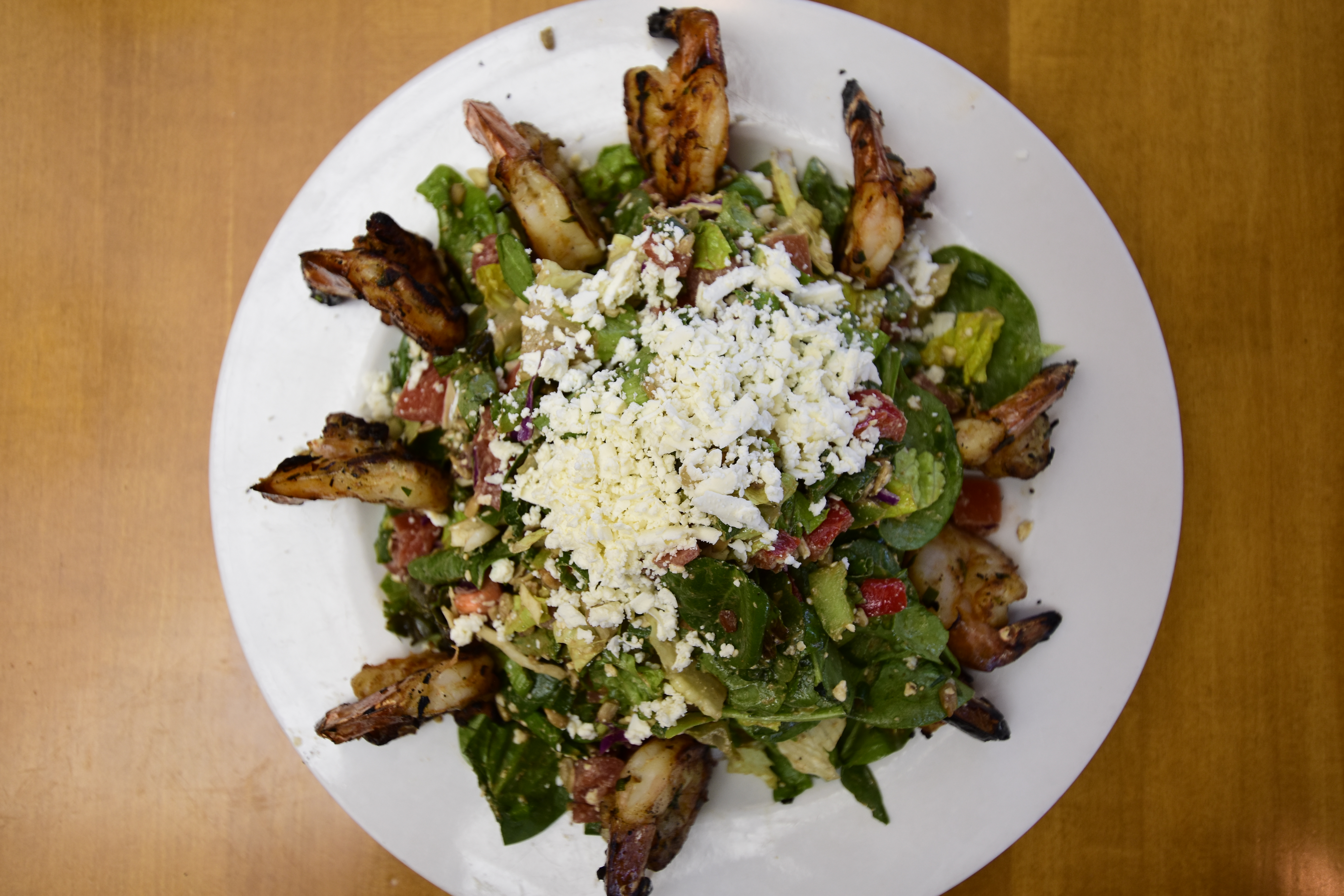 Order Grilled Shrimp Salad - Individual food online from Sammy's Woodfired Pizza store, San Diego on bringmethat.com