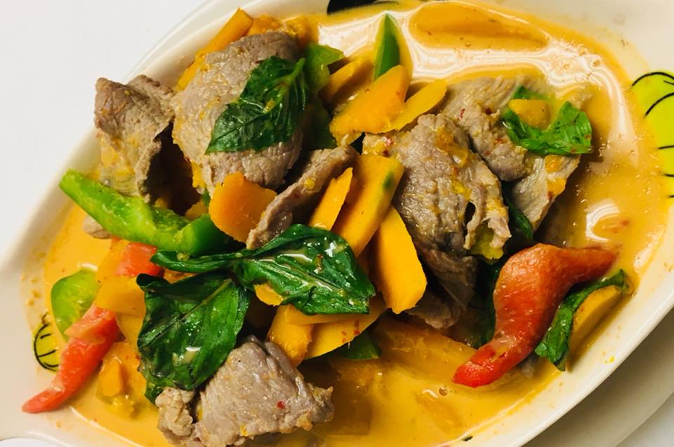 Order Pumpkin Red Curry food online from Inthai Restaurant store, Stamford on bringmethat.com