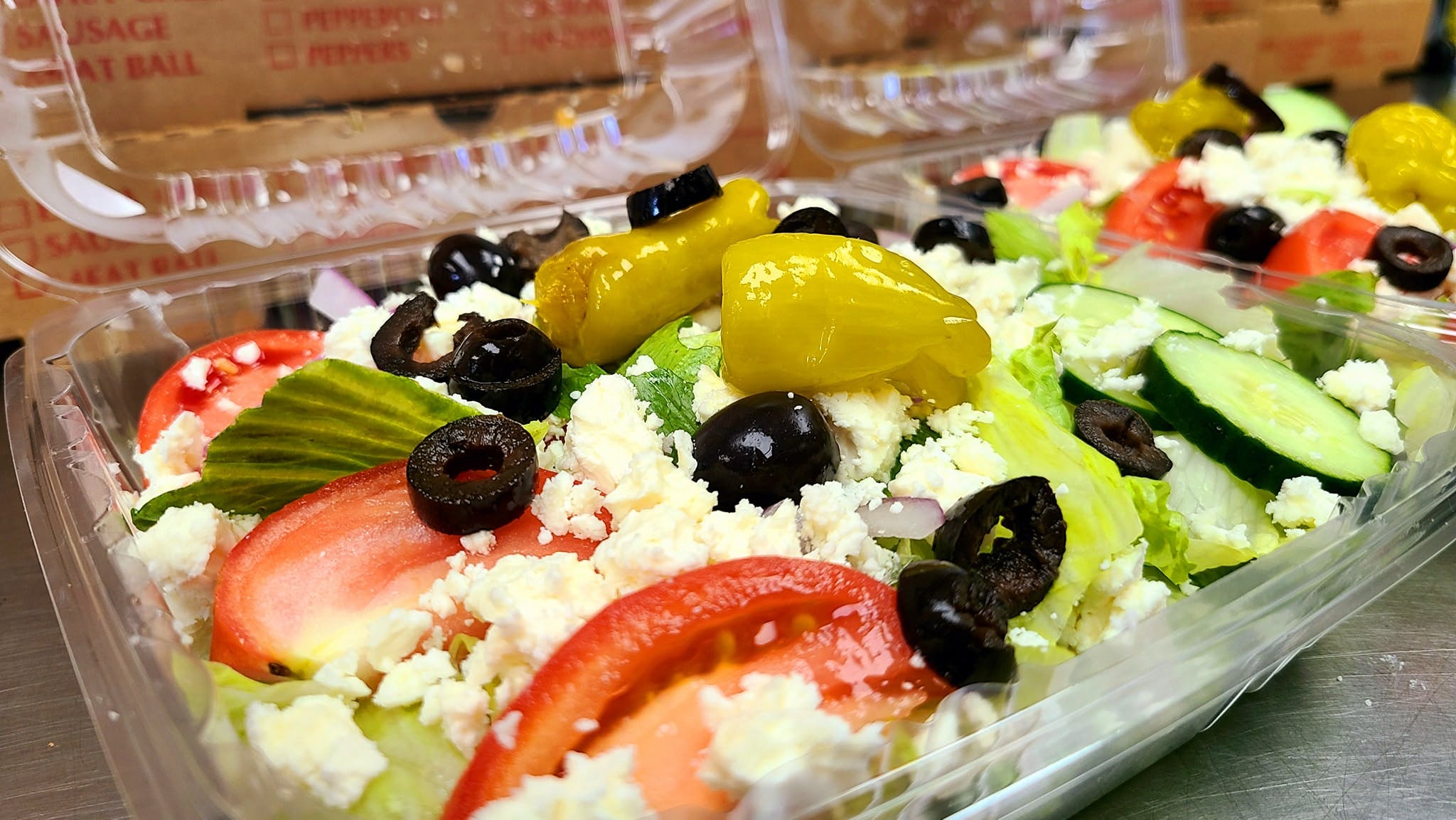 Order Greek Salad - Salad food online from Glen Burnie Wings store, Glen Burnie on bringmethat.com