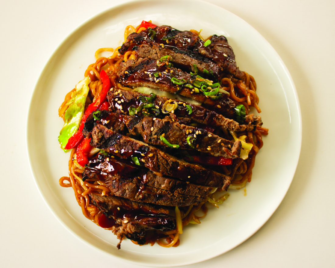 Order Yakisoba Noodle and Steak food online from Sansai Japanese Grill store, Burbank on bringmethat.com
