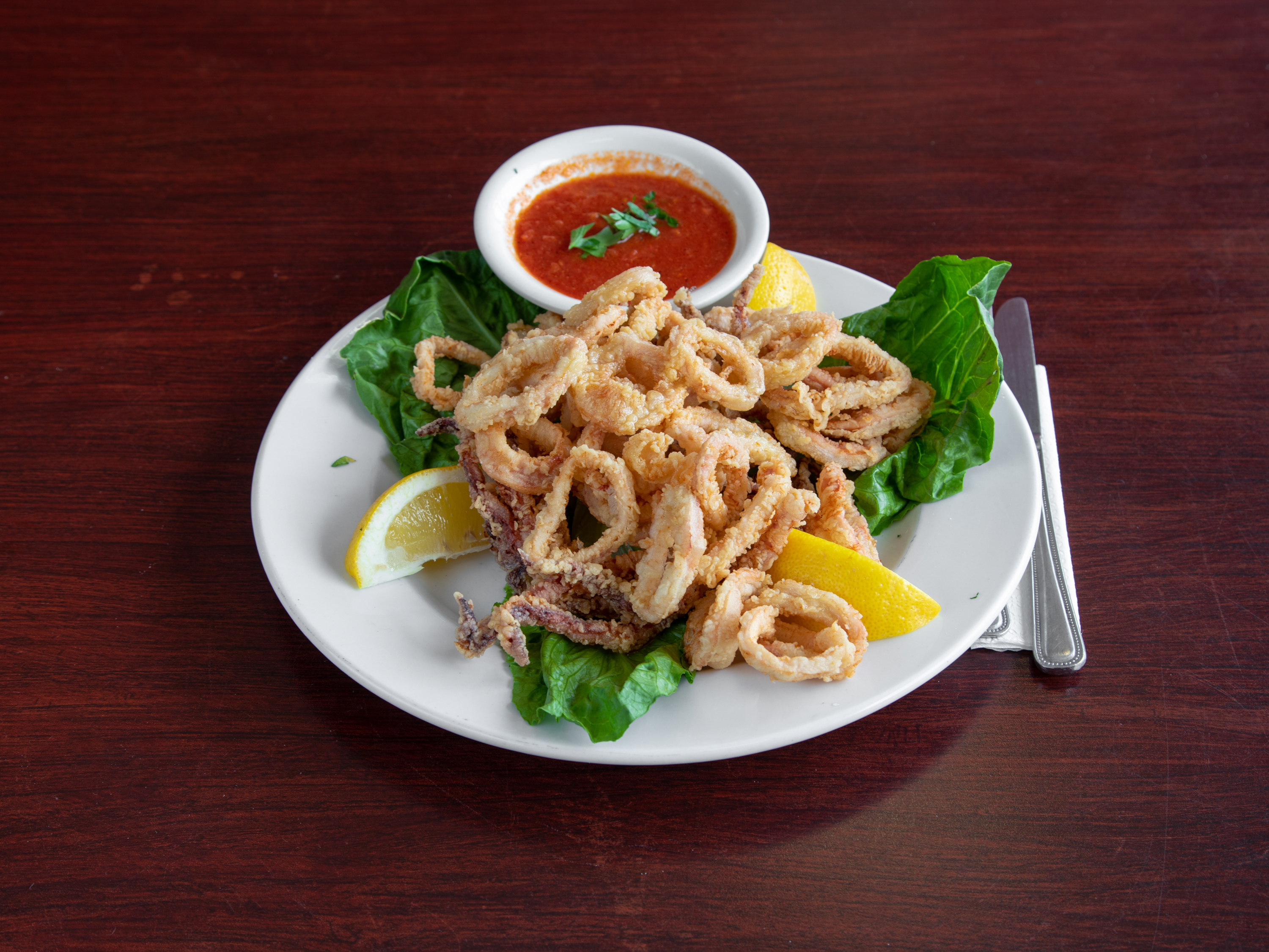 Order Fried Calamari food online from Jerry Pizza store, Jersey City on bringmethat.com
