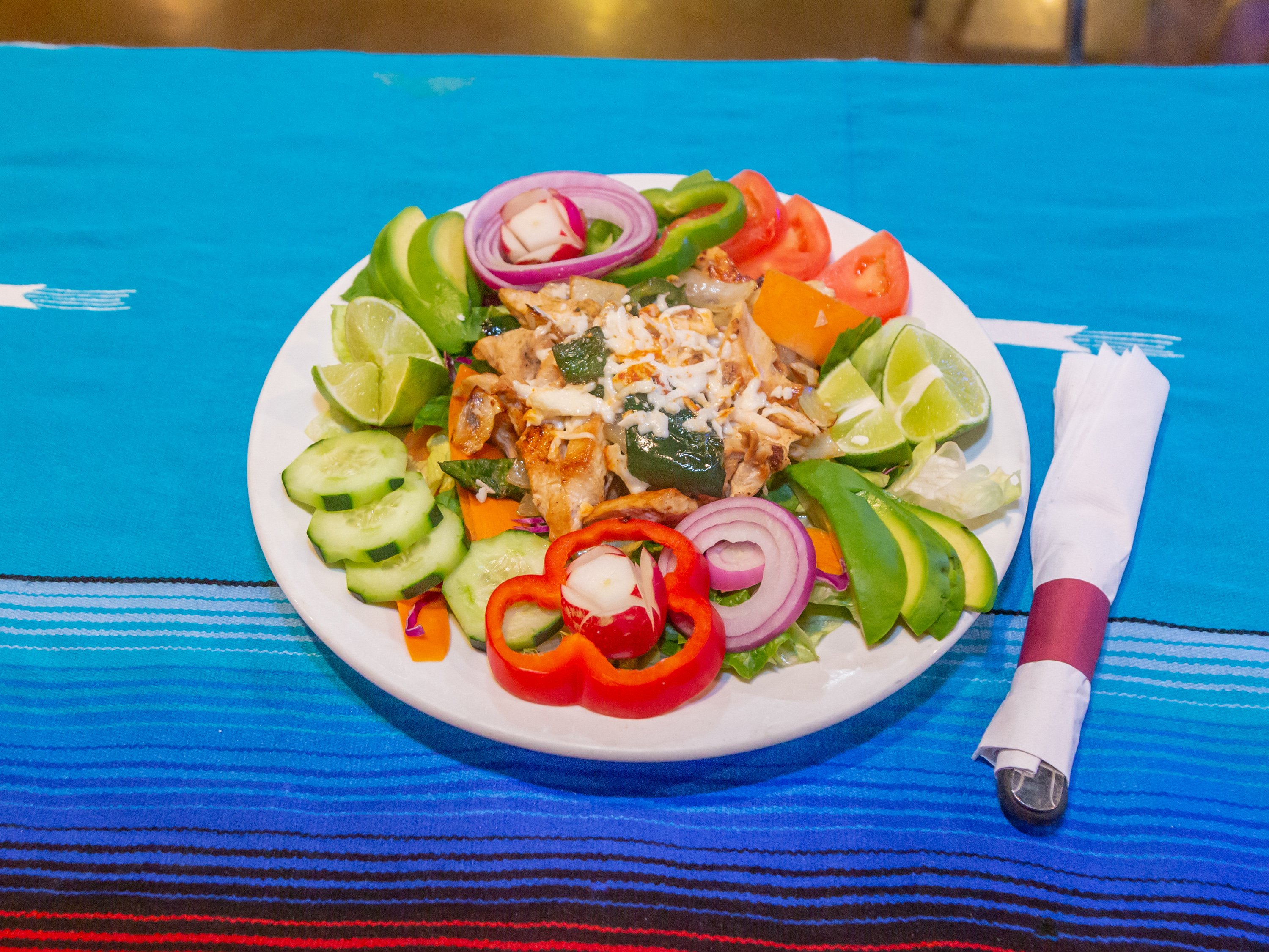 Order Grilled Chicken Salad food online from El Cortez Restaurant store, Mokena on bringmethat.com
