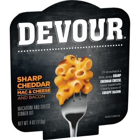 Order Devour Creamy Alfredo Mac & Cheese Bacon 4.1oz food online from 7-Eleven store, Christiansburg on bringmethat.com