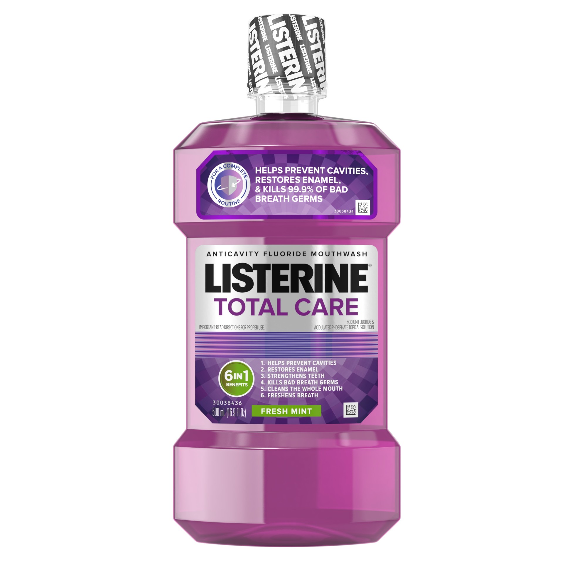 Order Listerine Total Care Anticavity Mouthwash - Fresh Mint, 16.9 fl oz food online from Rite Aid store, MILLER PLACE on bringmethat.com