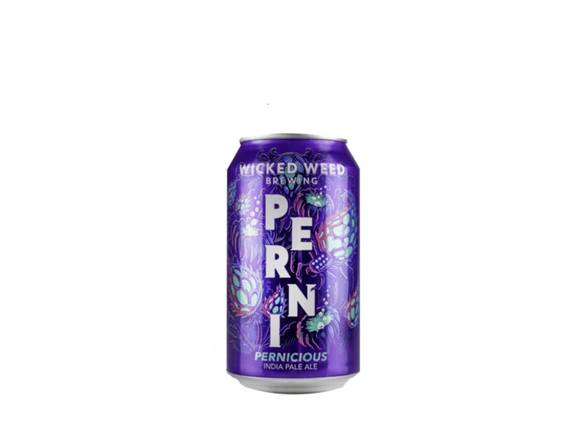 Order Wicked Weed Brewing Pernicious IPA - 6x 12oz Cans food online from Eagle Liquor & Wine store, Chattanooga on bringmethat.com