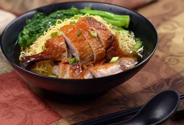 Order Roasted Duck Noodle Soup (火鴨湯麵) food online from Hong Kong City store, Alameda on bringmethat.com