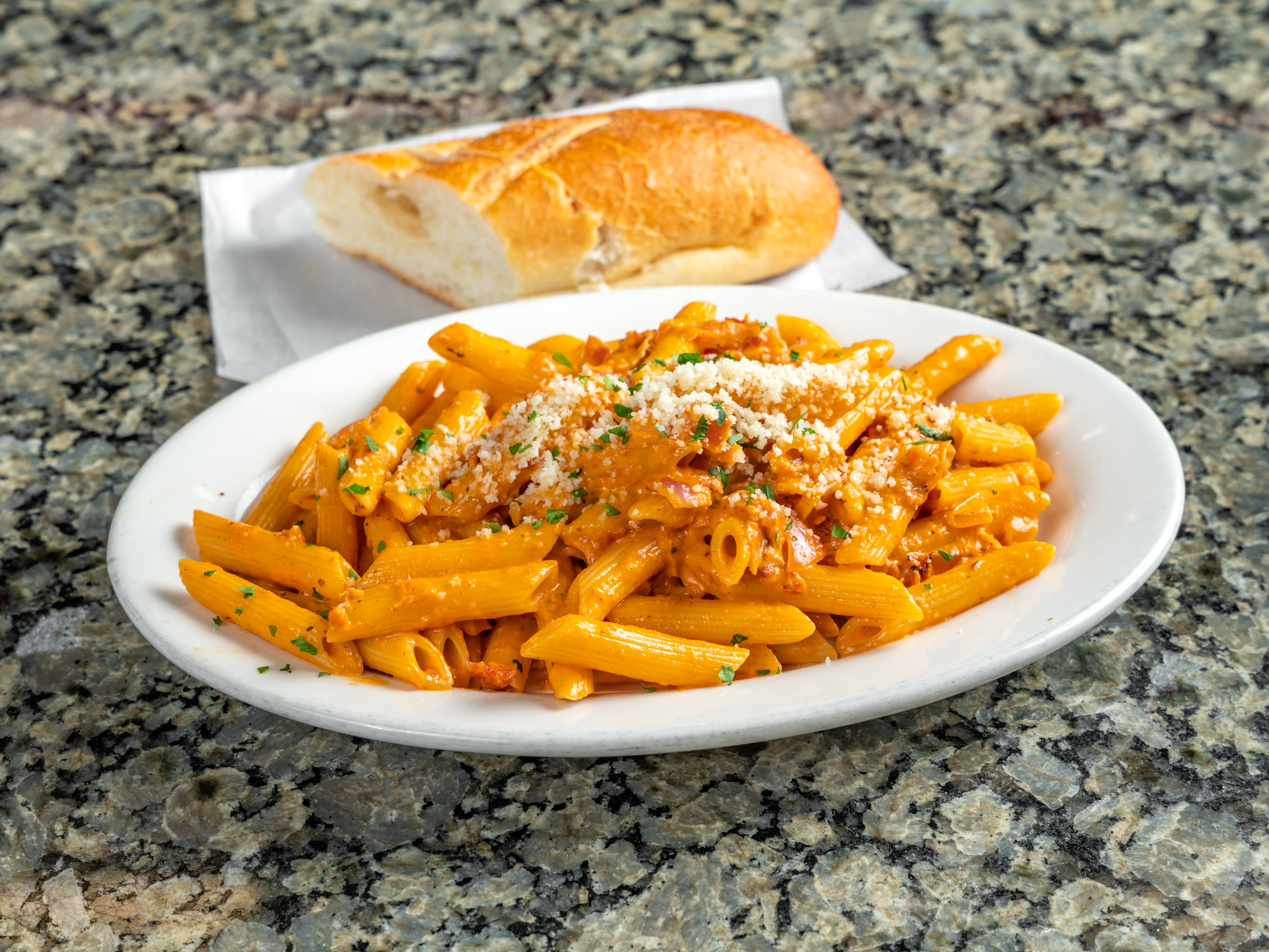 Order Penne Vodka food online from Planet Pizza store, Greenwich on bringmethat.com