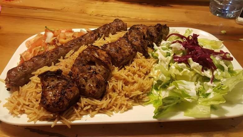 Order Beef Kabob Dinner food online from Munchees Mania store, Detroit on bringmethat.com