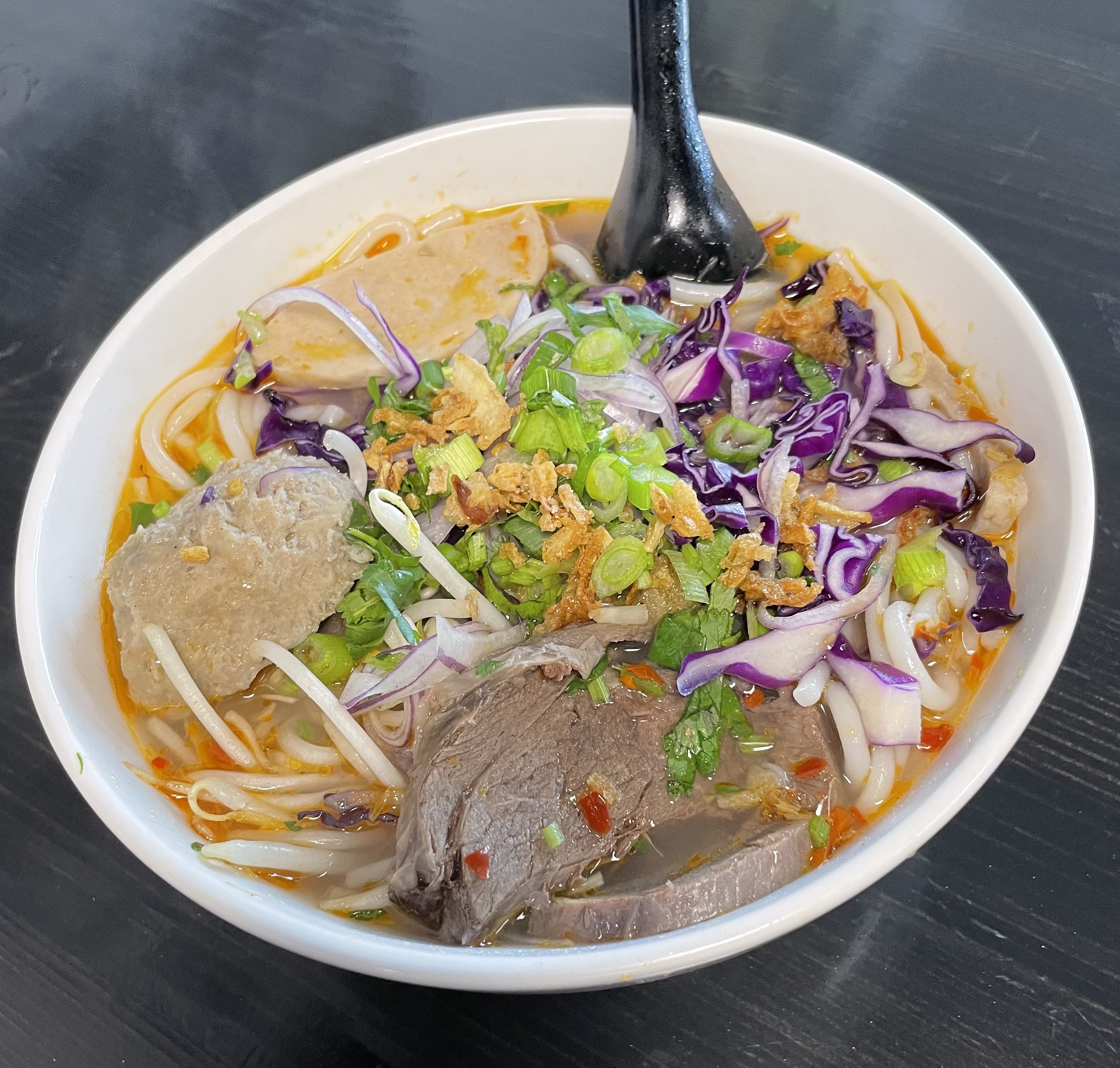 Order Bun Bo Bue (Spicy Beef Noodles) food online from Anh Kitchen store, Hercules on bringmethat.com
