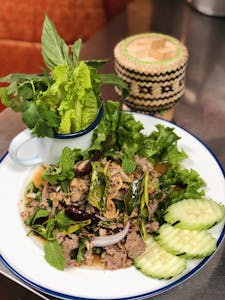 Order Laab Ped Udon food online from Tamarind Thai Cuisine store, Camarillo on bringmethat.com