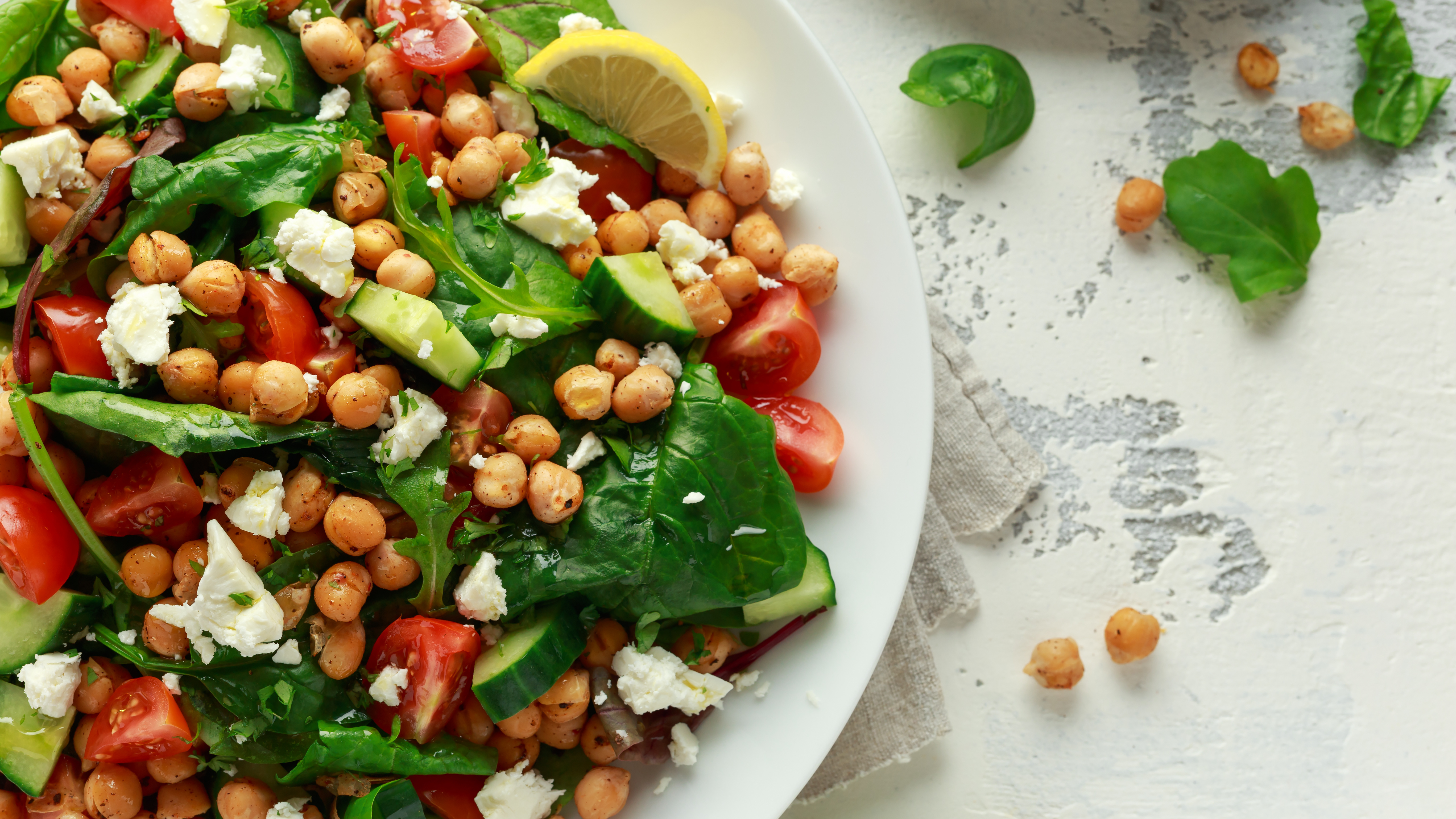 Order Chickpea Salad food online from Mezza Grill store, Chicago on bringmethat.com