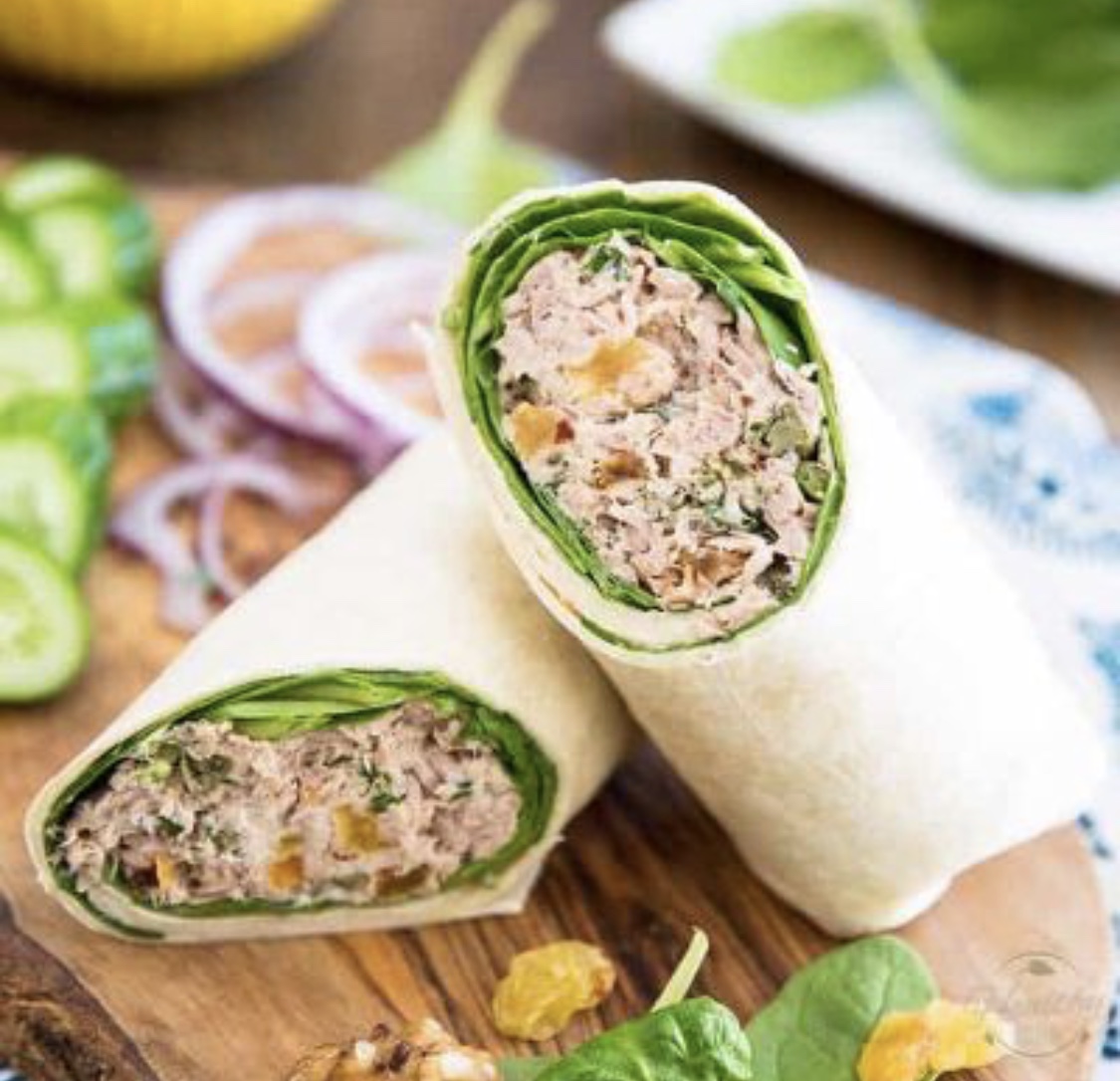 Order Tuna Salad Wrap food online from Pizza Bolis store, Arnold on bringmethat.com