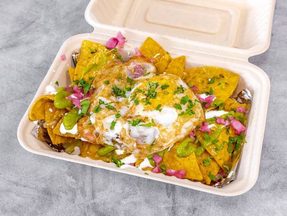 Order Chilaquiles food online from The ChoriMan store, San Pedro on bringmethat.com