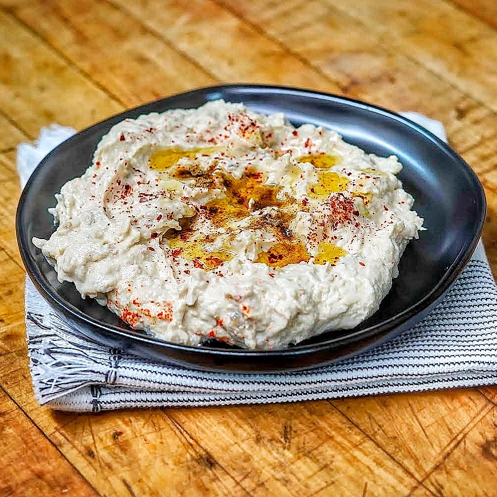 Order 8 oz. Baba Ghanoush food online from Ani Takeout store, Belmont on bringmethat.com