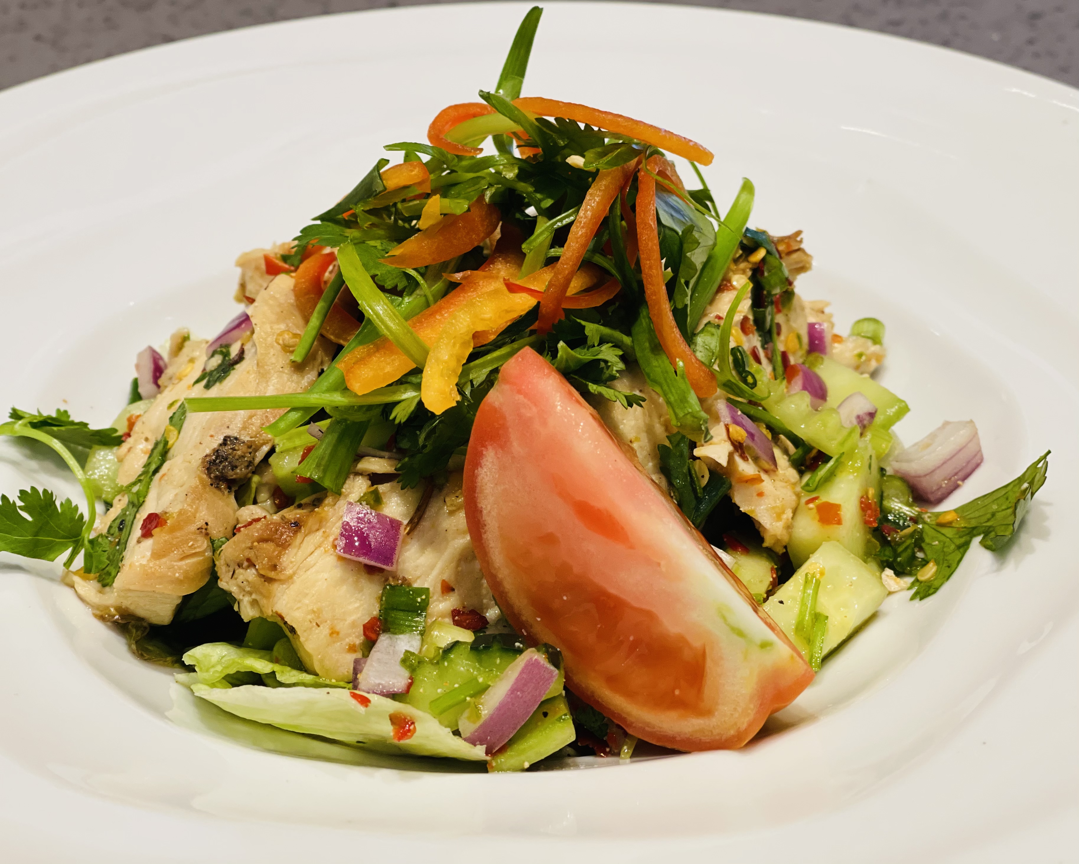 Order Thai Grilled Chicken Salad food online from Mango Thai Cuisine store, Plano on bringmethat.com