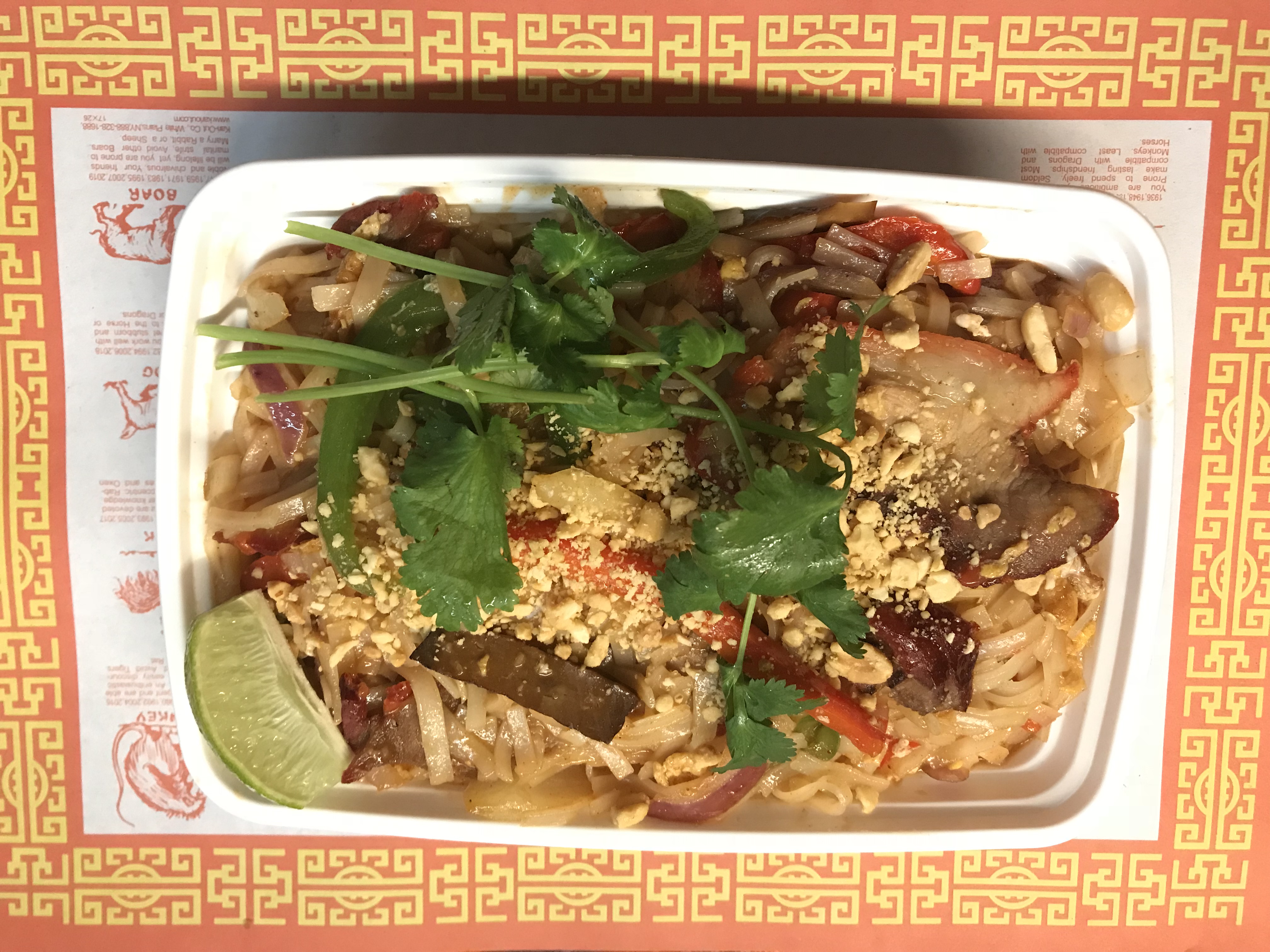 Order P1. Pork Pad Thai food online from New Number One Tasty store, Philadelphia on bringmethat.com