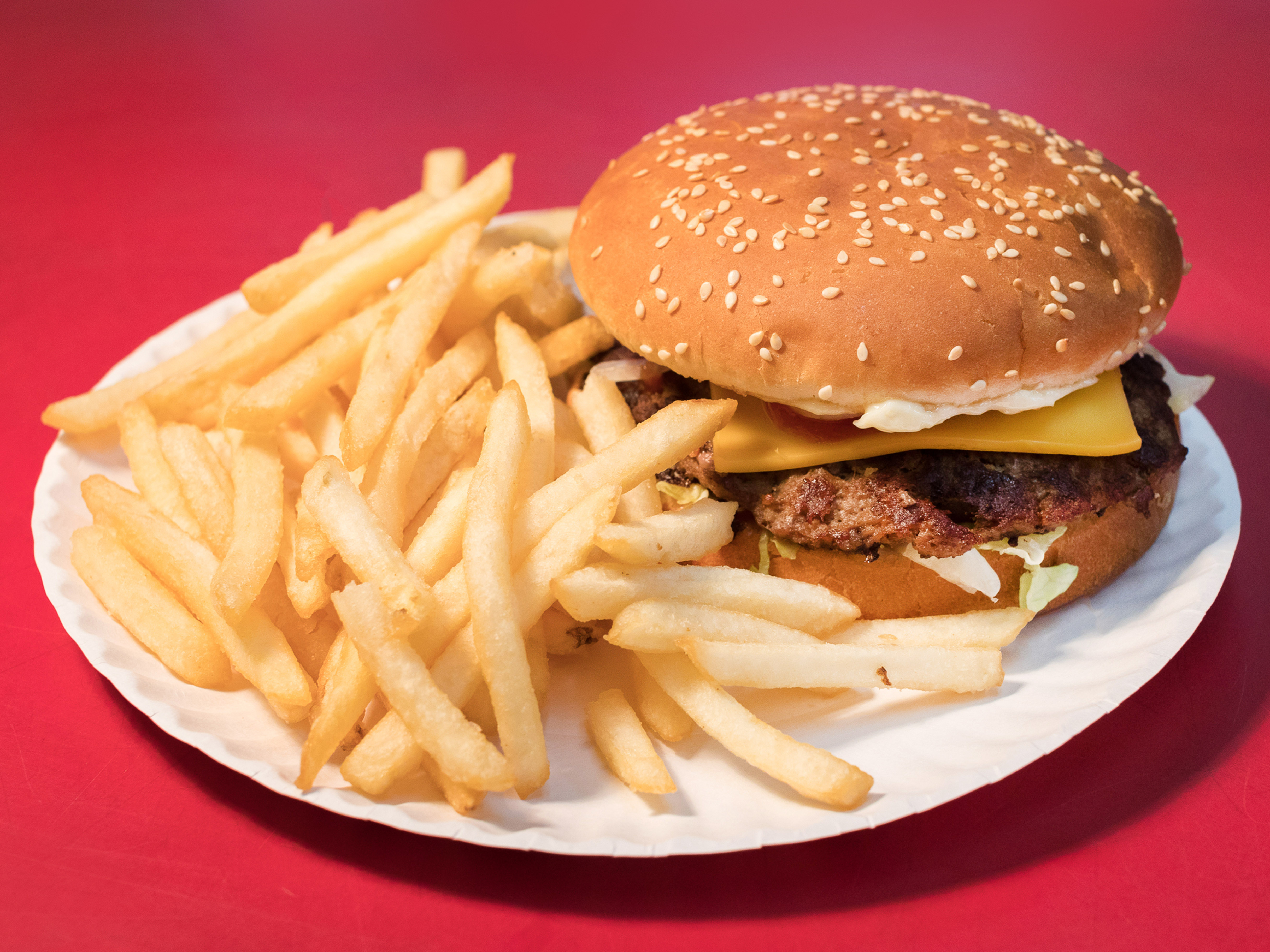 Order Cheese Burger Special food online from Crown Fried Chicken & Pizza store, Brooklyn on bringmethat.com
