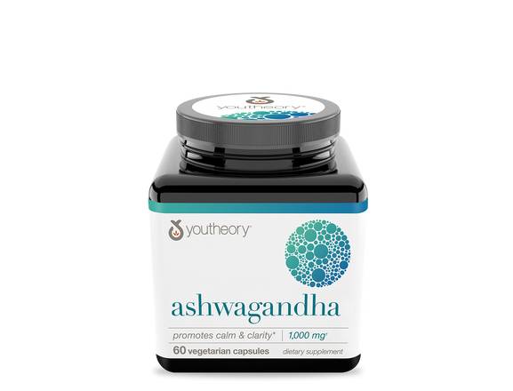 Order Youtheory Ashwagandha Vegetarian Capsules (60 ct) food online from Rite Aid store, Palm Desert on bringmethat.com