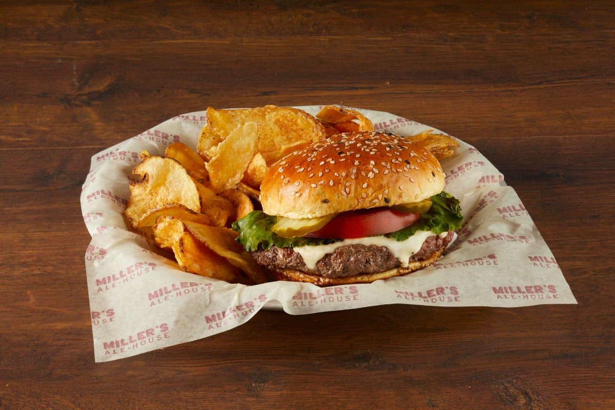 Order CLASSIC CHEESEBURGER* food online from Miller's Ale House store, Levittown on bringmethat.com