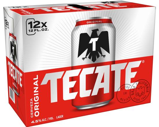 Order Tecate Original, 12pk- 12oz cans (4.5% ABV) food online from Moby Liquor store, Los Angeles on bringmethat.com