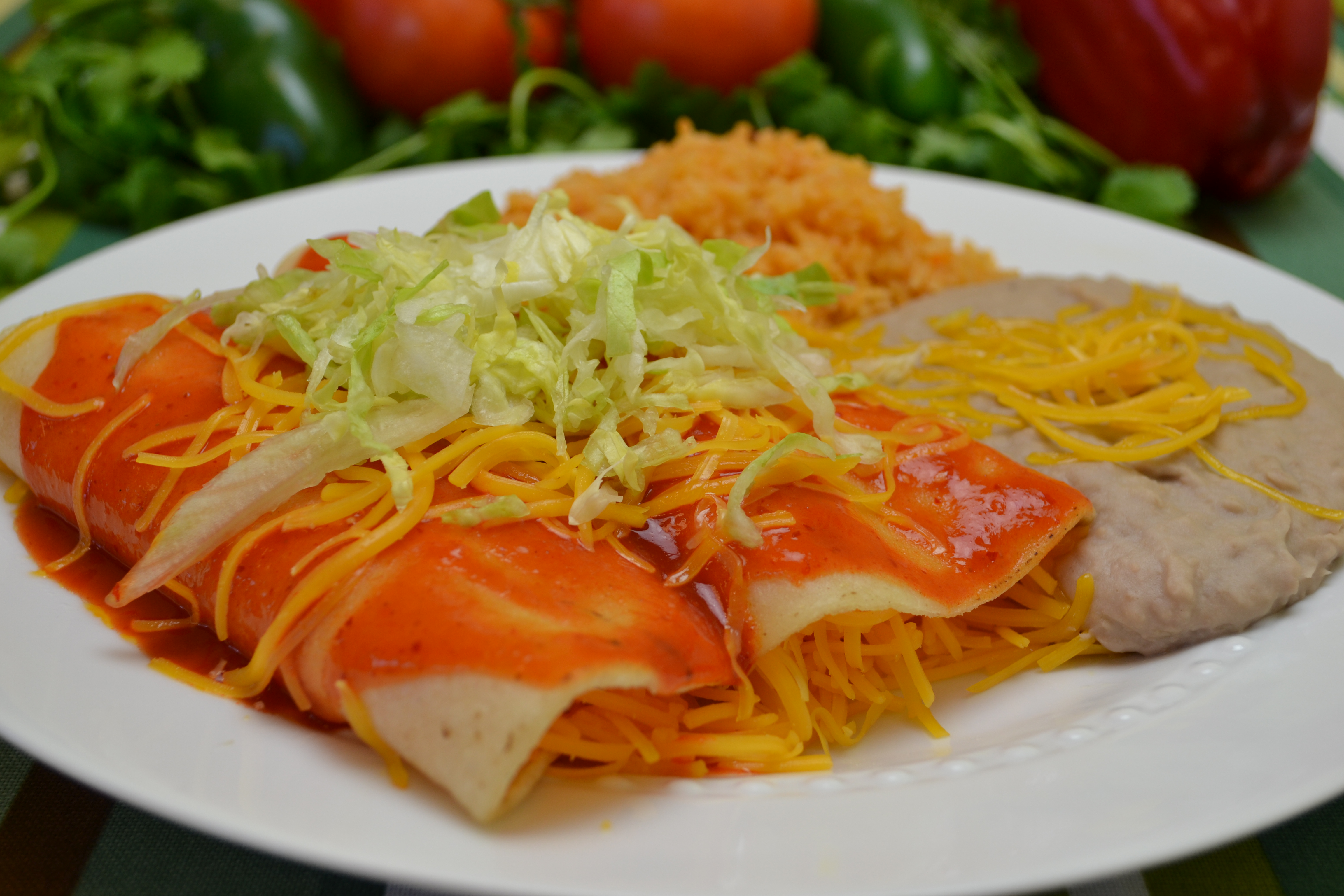 Order 03. Enchilada food online from Riliberto Fresh Mexican Food store, Flagstaff on bringmethat.com